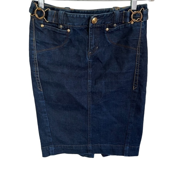 AX Armani Exchange Denim Pencil Skirt - Picture 1 of 7